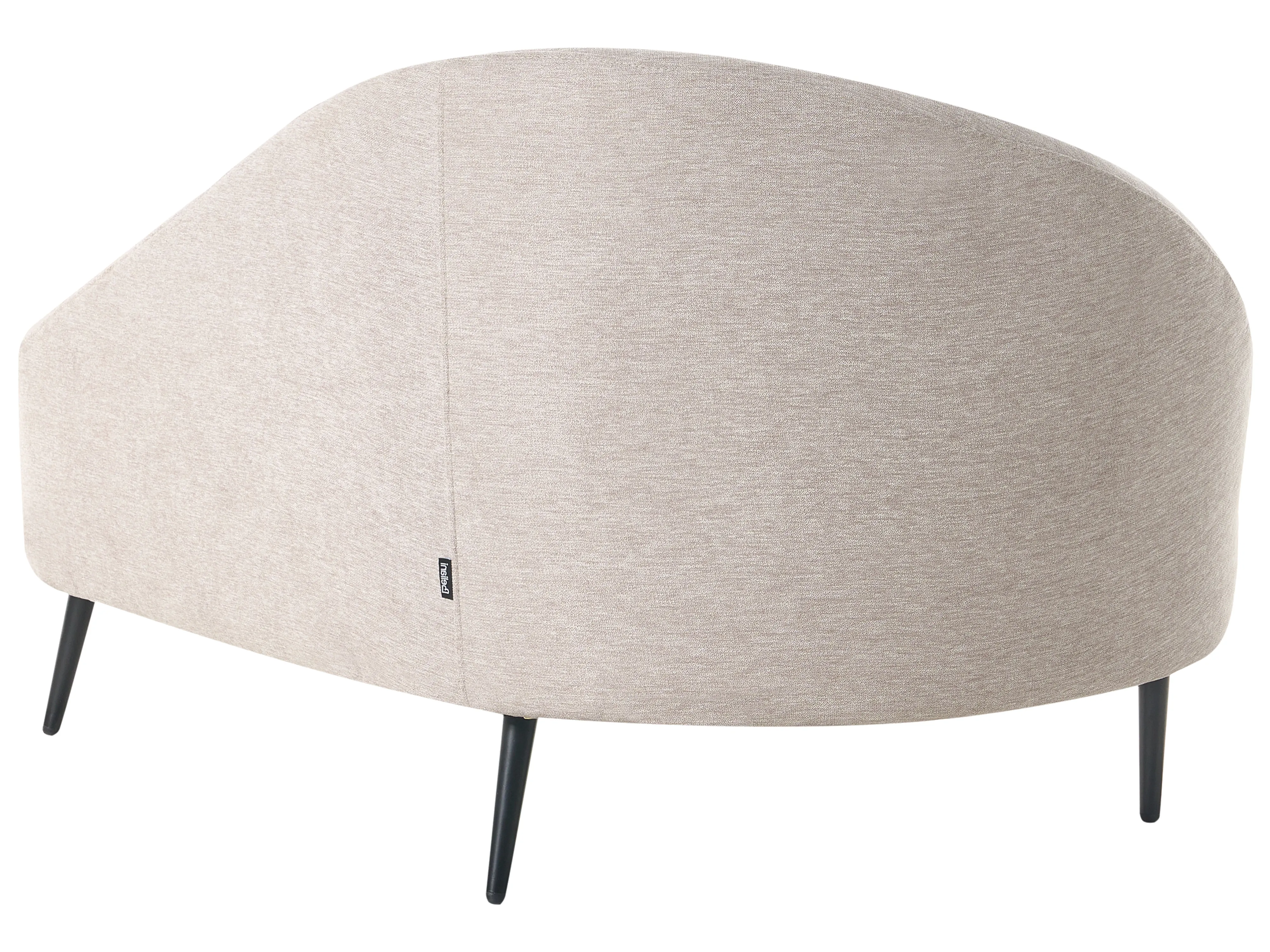 Linkszijdige chaise longue VALREAS Stof Taupe