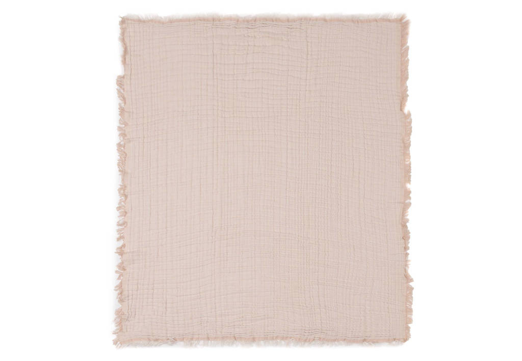 wiegdeken Fringe Moonstone/Ivory
