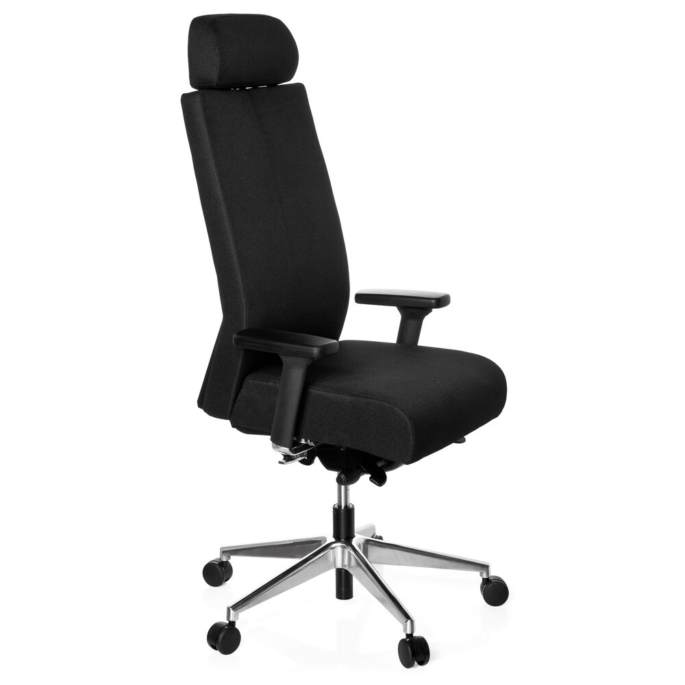 Profi Bürostuhl PRO-TEC XXL Stoff mit Armlehnen (höhenverstellbar) hjh OFFICE