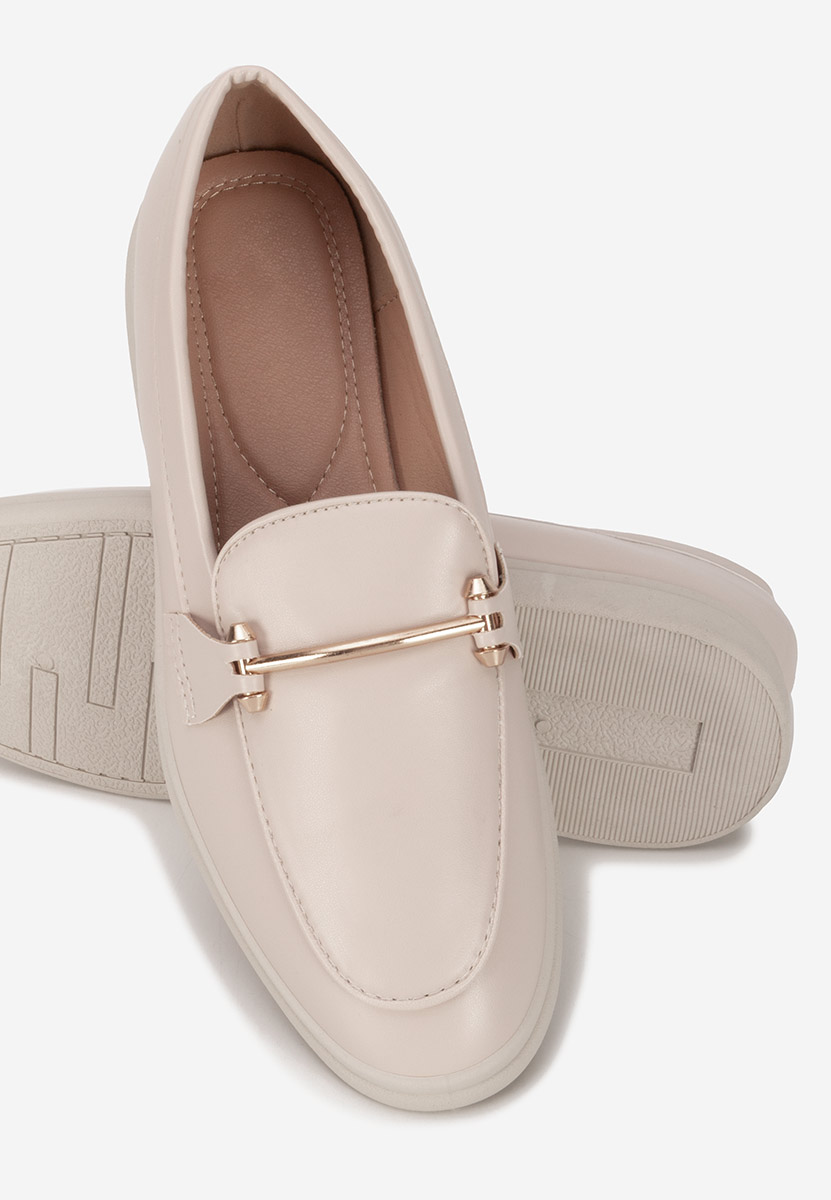 Loafers femme nude Sevalia