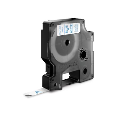 Dymo D1 - Ruban d'étiquettes auto-adhésives - 1 rouleau (9 mm x 7 m) - fond blanc écriture bleue