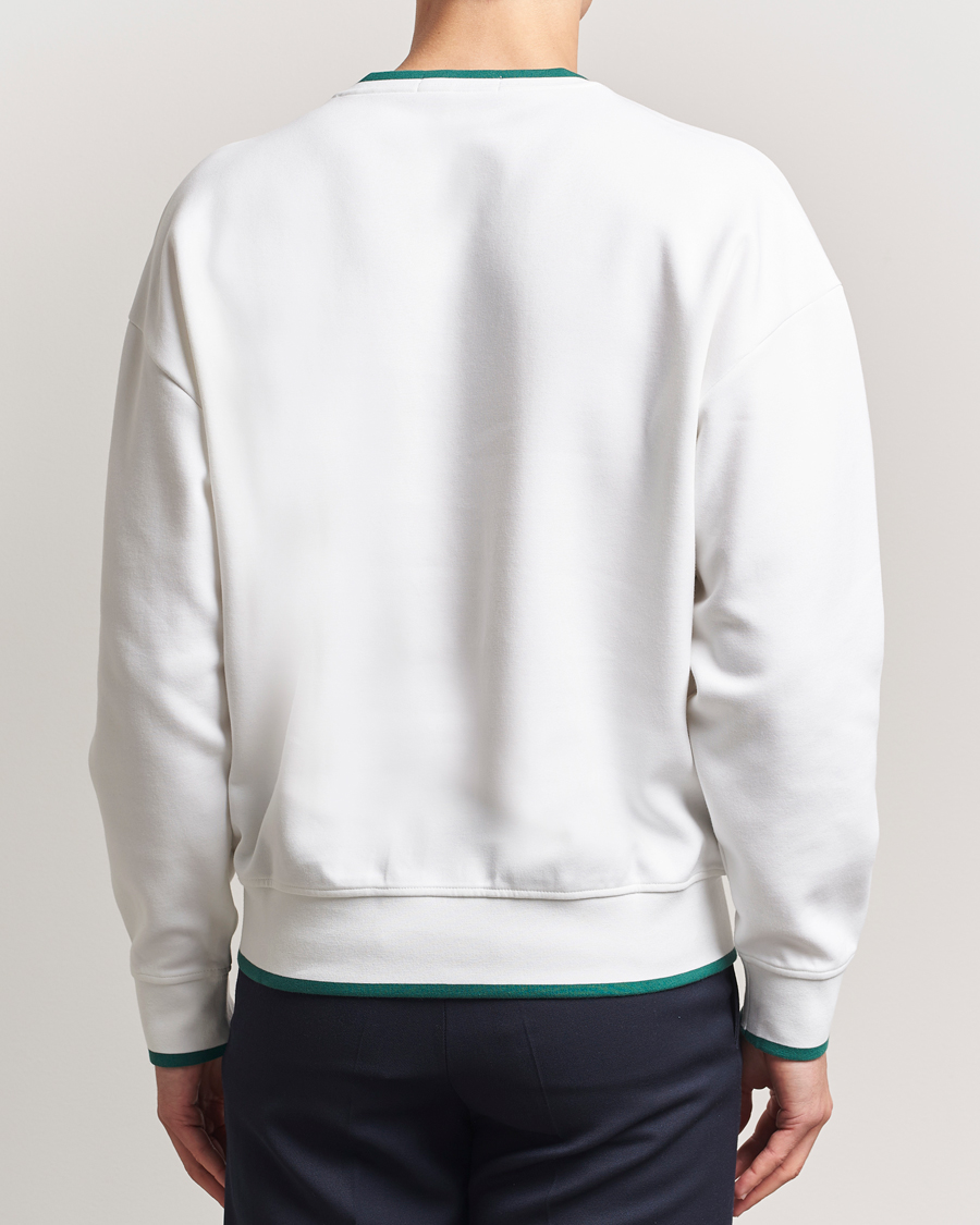 RLX Ralph Lauren Active Sweatshirt Ceramic White/Kelly Green