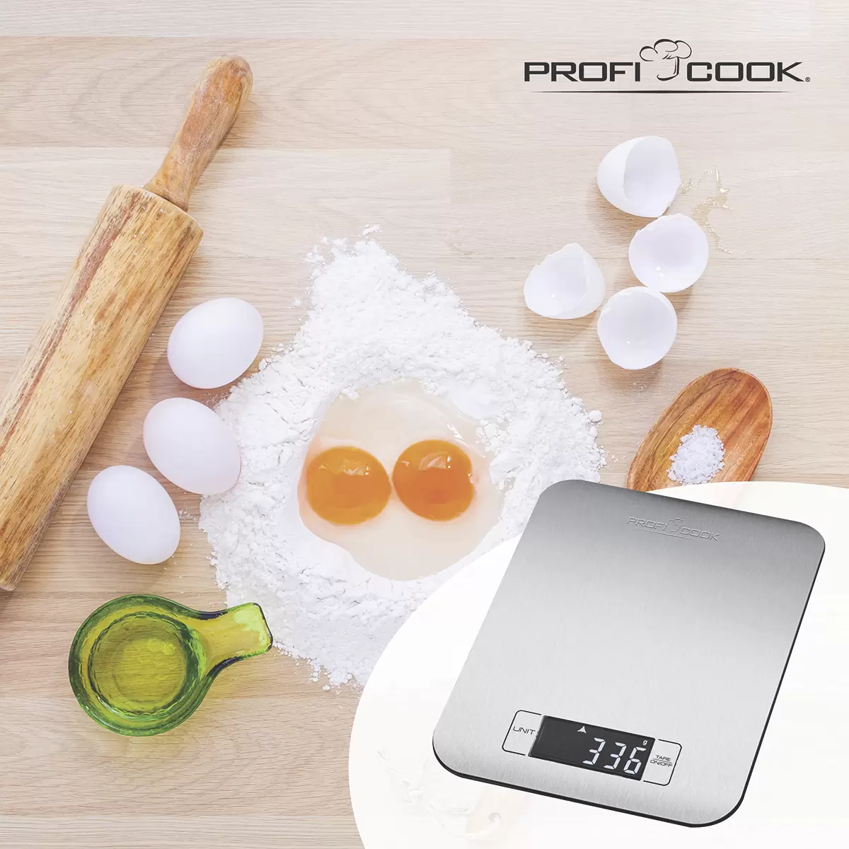 Küchenwaage Profi Cook KW 1061 Schwarz