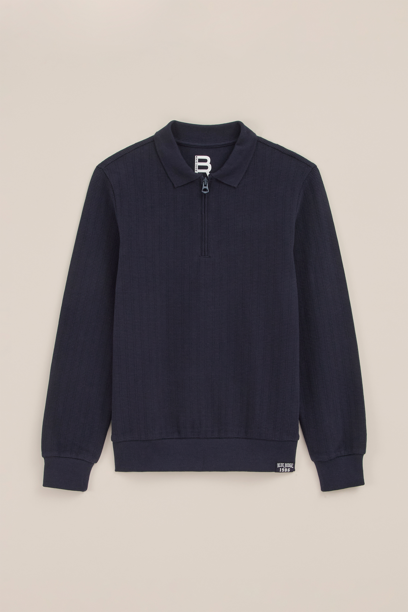 Jongens sweater met polokraag Blue Ridge Donkerblauw