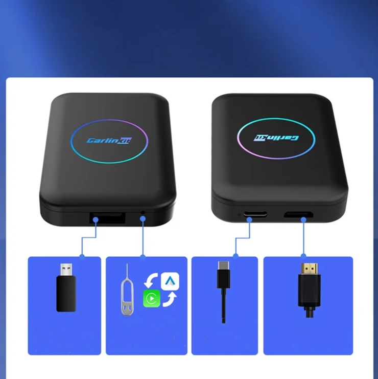 TBOX-LITE S Auto KFZ Wireless CarPlay Android Auto 4G Smart Box Adapter / 32GB (iOS / Android) - Schwarz
