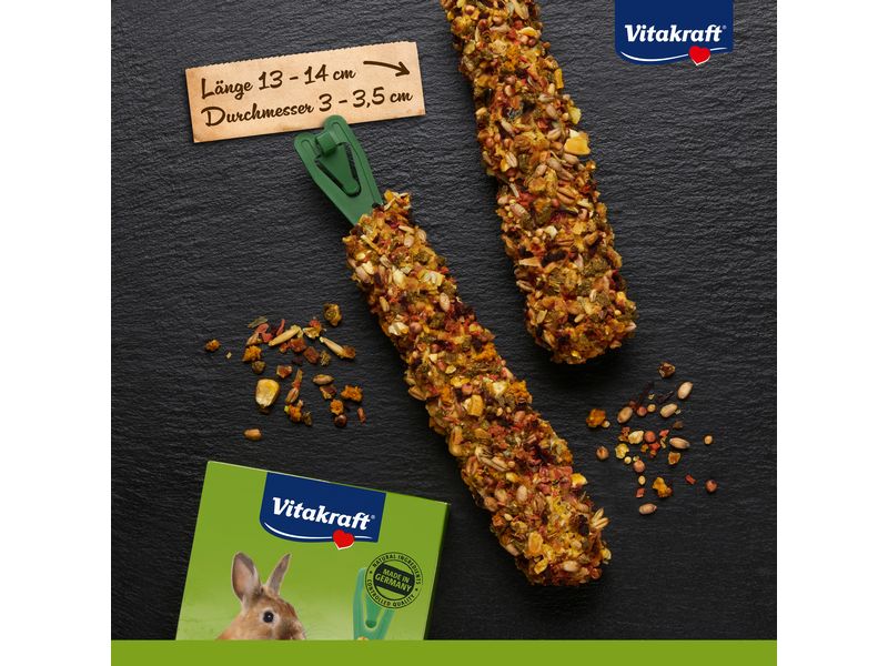 Vitakraft Snack Kräcker Gemüse & Rote Beete, 2 Stück Mischfuttermittel für Zwergkaninchen