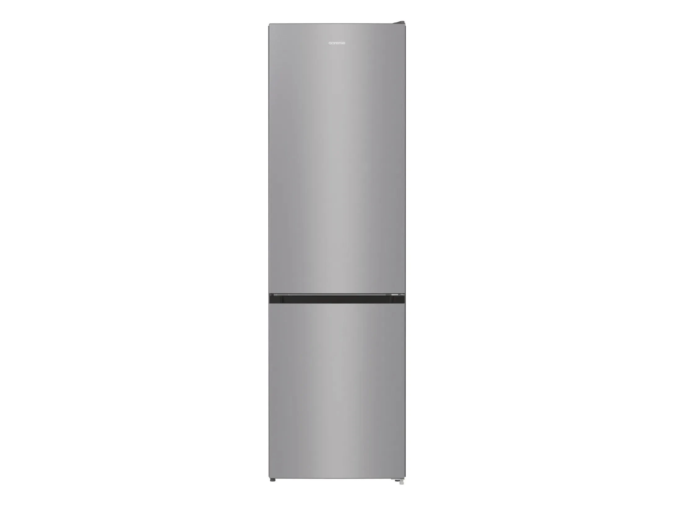 Gorenje NRK6202ES4 - Køleskab/fryser - bund-fryser - bredde: 60 cm - dybde: 59.2 cm - højde: 200 cm - 331 liter - Klasse E - struktureret grå metallisk