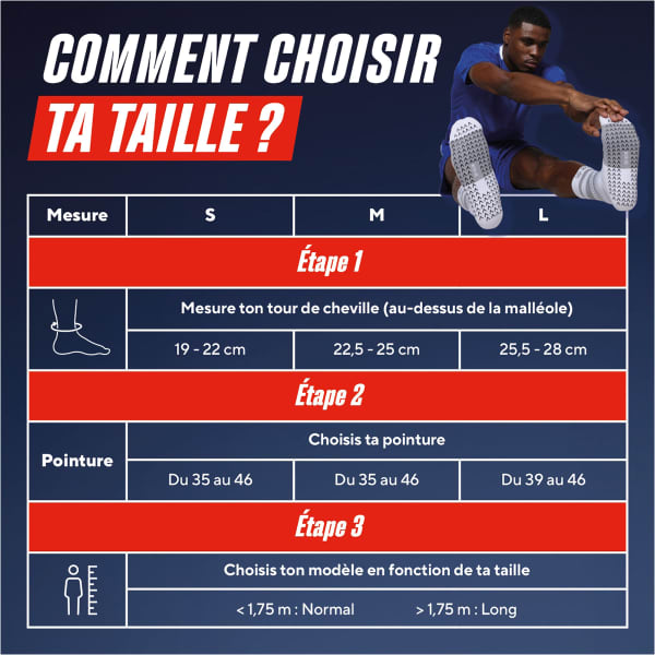Chaussette compression THUASNE GRIP PERFORMANCE MID SOCKS BLACK