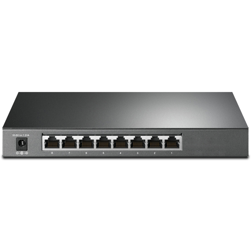 TP-Link TL-SG2008P 8-Port-Gigabit 4-PortPoE+ JetStream Smart Switch, schwarz