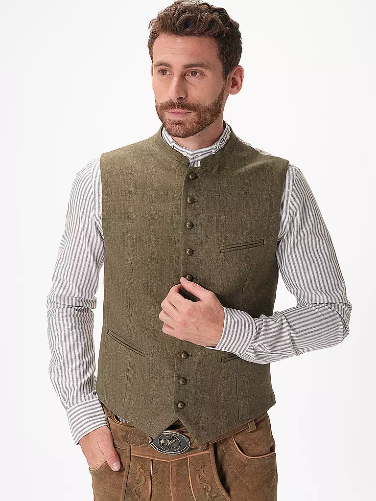 GOTTSEIDANK Trachtengilet KONSTANTIN dunkelgrün