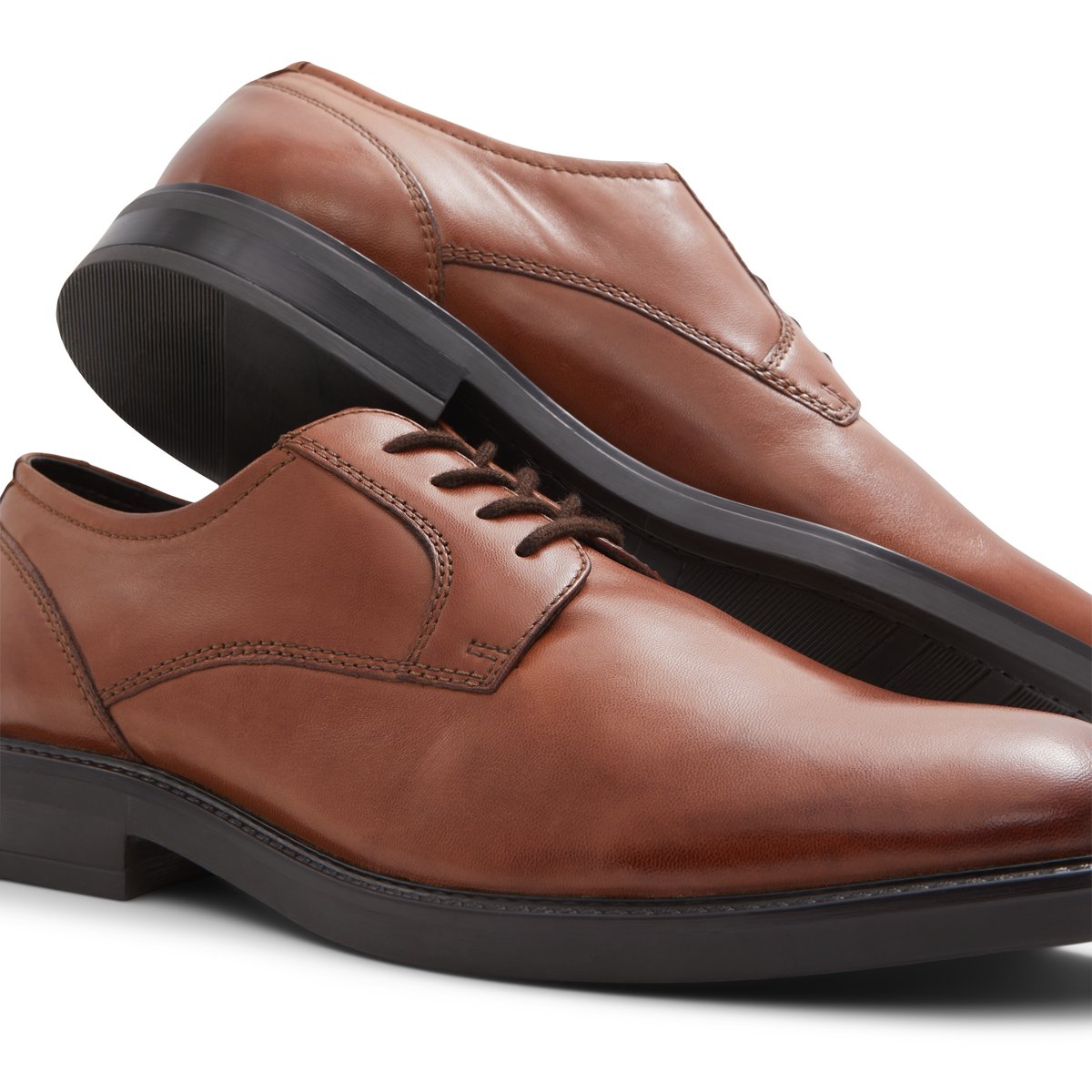 LUCA FERRI-Cadelich-Chaussures habillées Oxford - Talon plat - Cognac