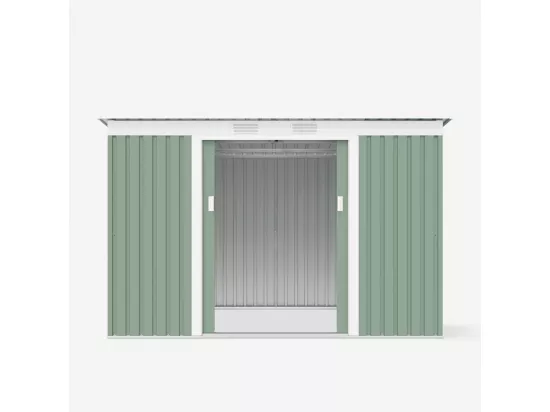Abri de jardin en tôle galvanisée verte SteelGreenBox