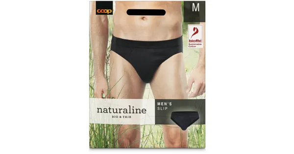 Naturaline Herren Slip Schwarz M