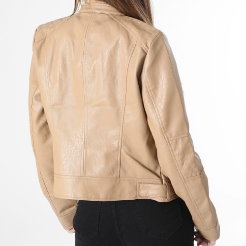 Veste Biker Femme Love Lavine Marron