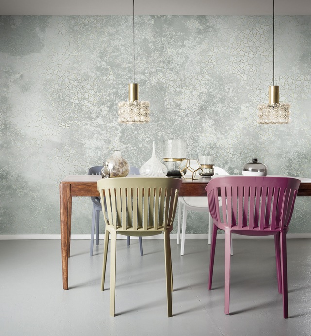 Komar Fototapete »Digitaldruck Vlies -  Obfuscated Ornament - Grösse 400 x 250 cm« bedruckt | floral | geblümt | gemustert | tropisch glatt Wohnzimmer, Schlafzimmer