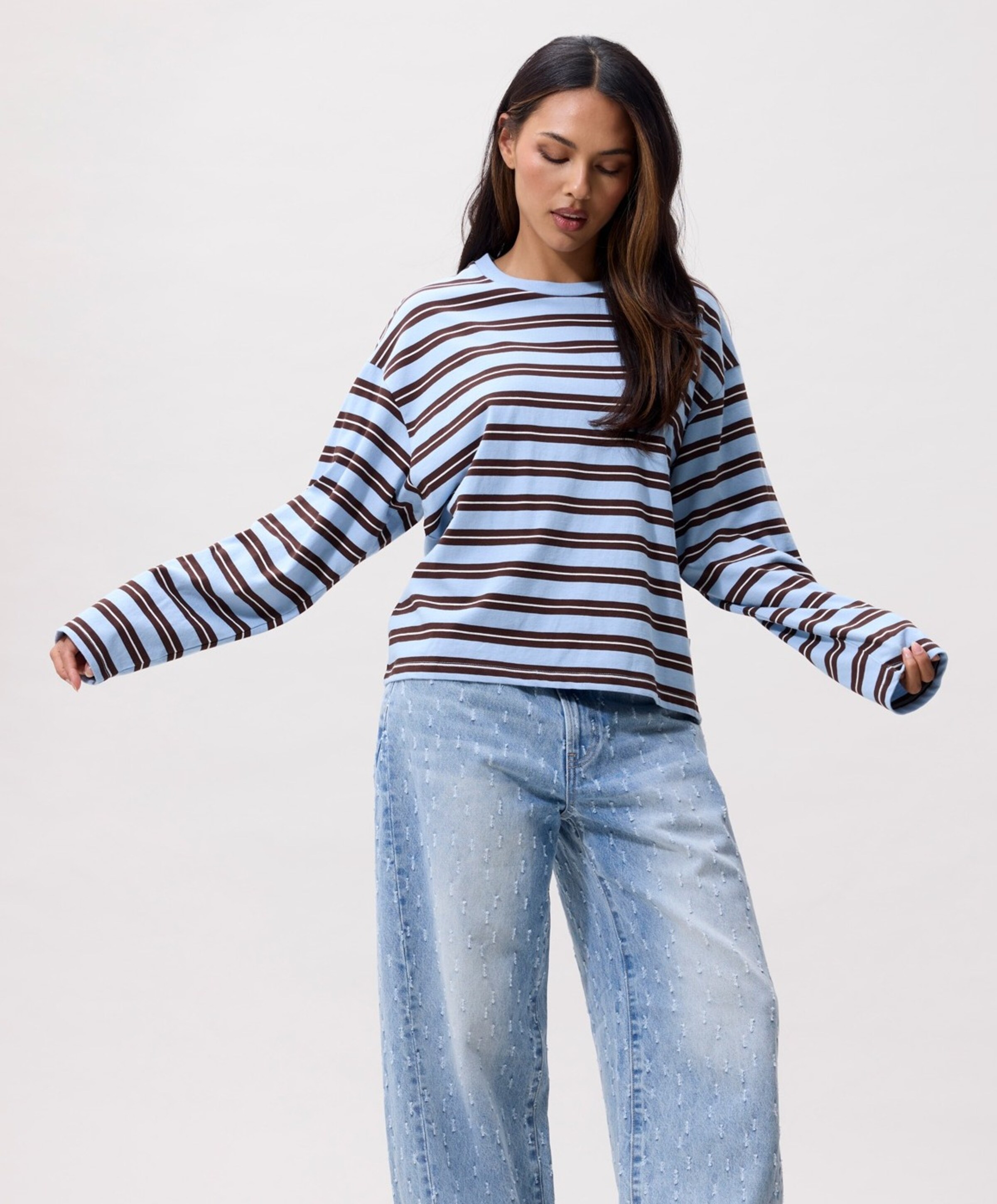 Catwalk  Junkie Dames longsleeve blauw