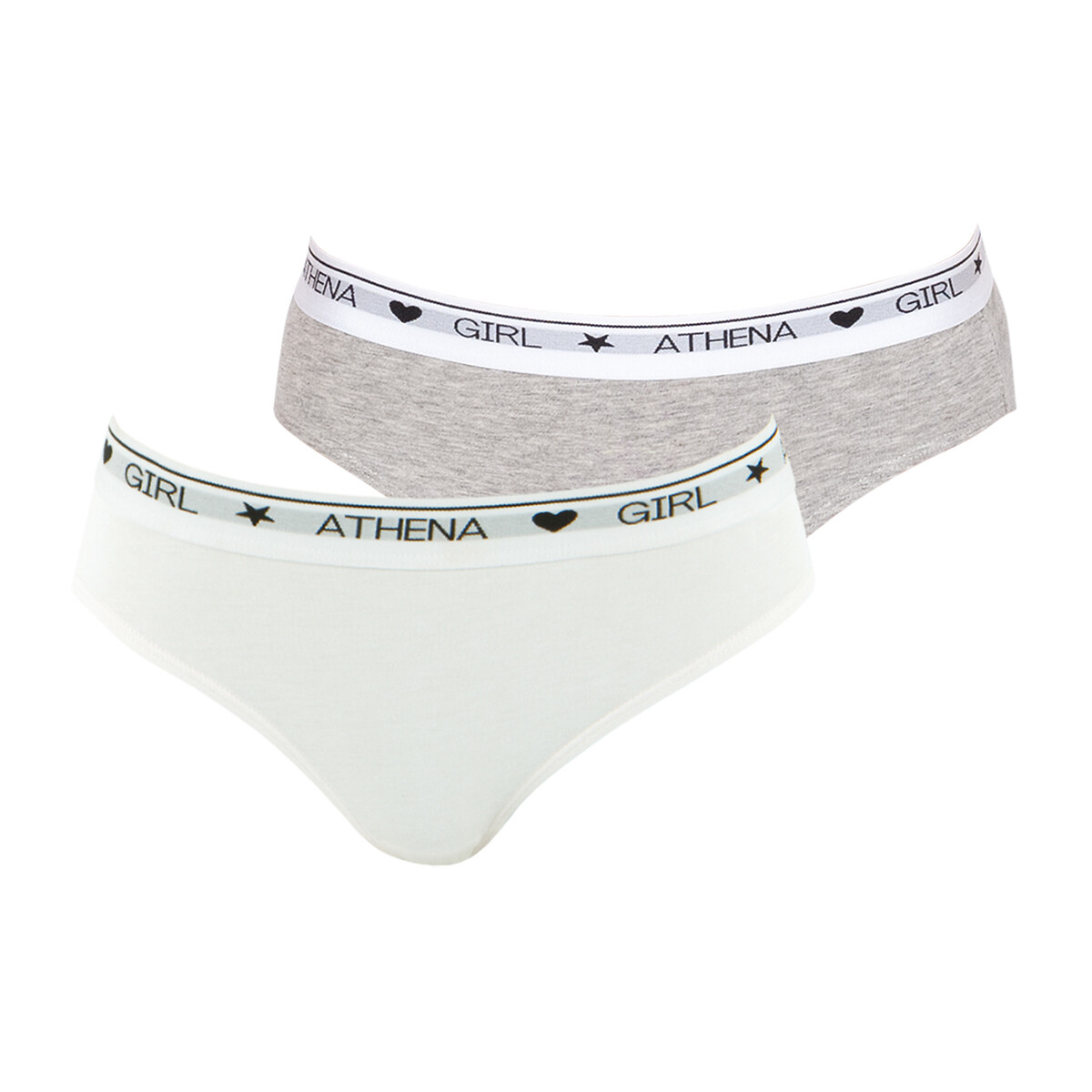 ATHENA<br>Conjunto de 2 calcinhas de algodão