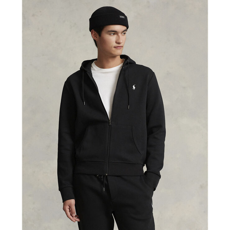 Polo Ralph Lauren Double-Knit Full-Zip Hoodie Sort