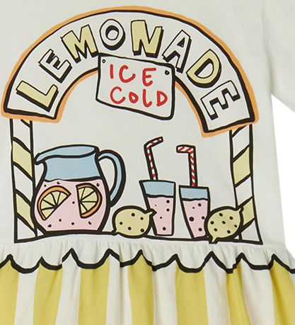 Stella McCartney Kids Kleid - Weiß/Gelb m. Limonade