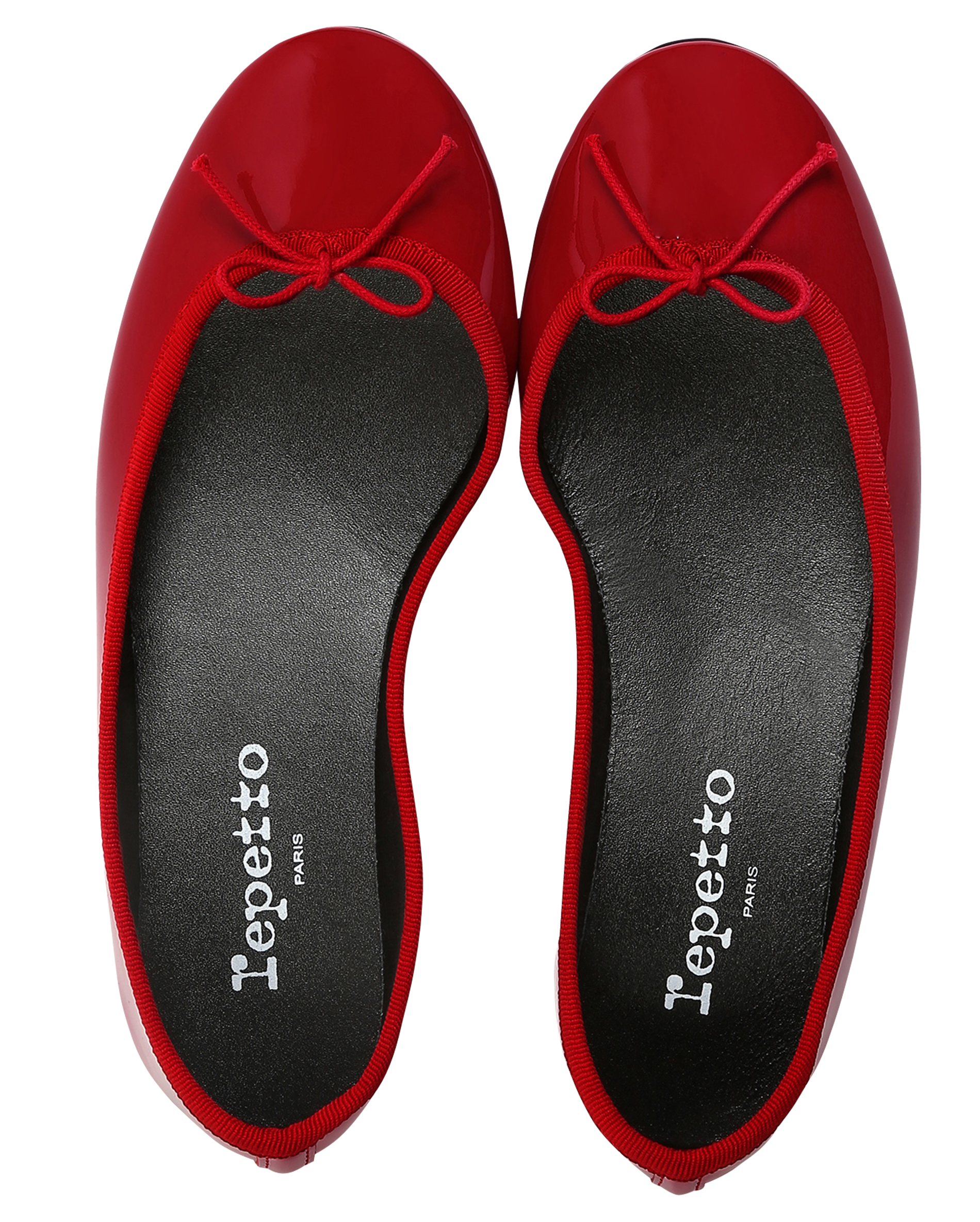 CENDRILLON - Ballerines en cuir vernis | Rouge