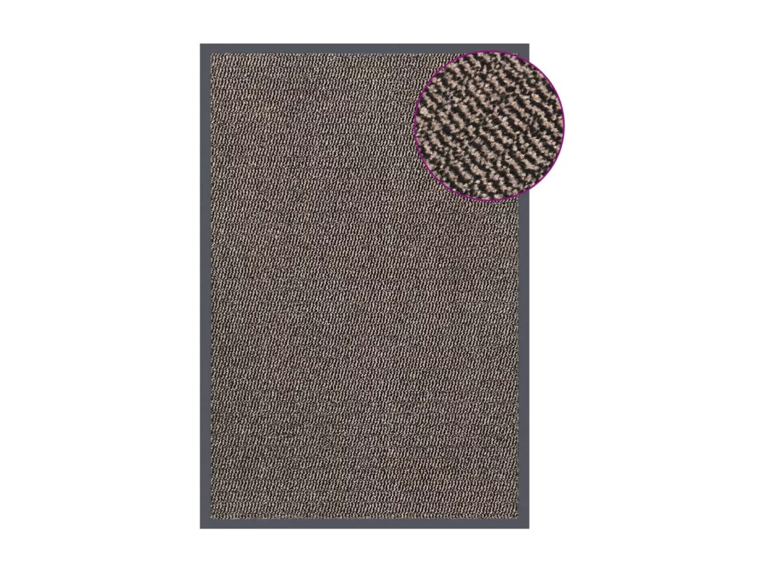 Paillasson touffeté 80x120 cm Marron foncé