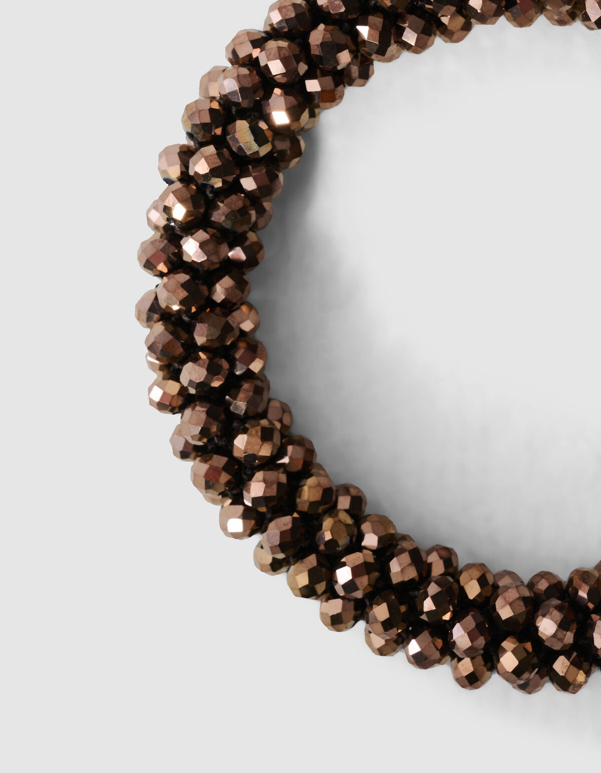 Beaded Armband Donkerbruin
