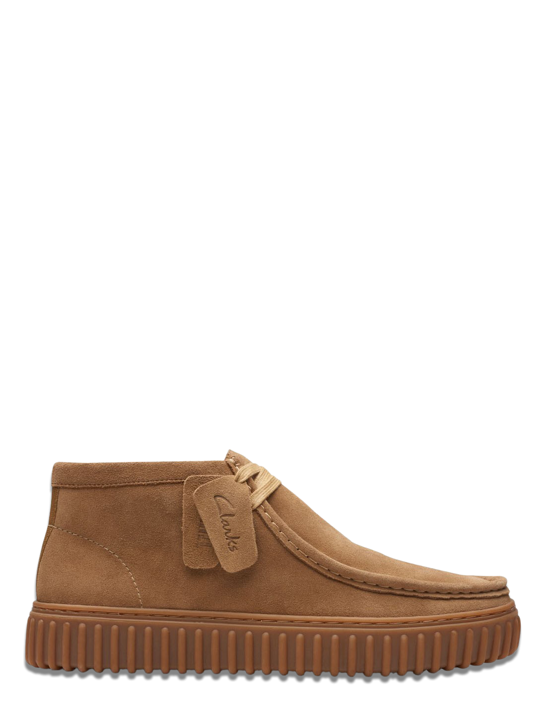 clarks Derbies Mixte torhill hi dark sand suede