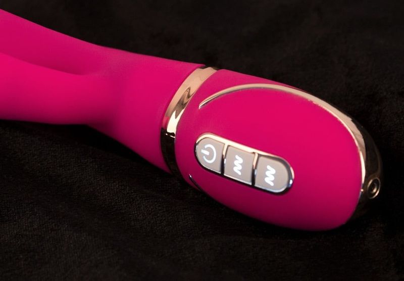 Vibe Couture – Duo Rhapsody G-spot Clitoris Vibrator met Dubbellaagse Siliconen – 22 cm – Roze