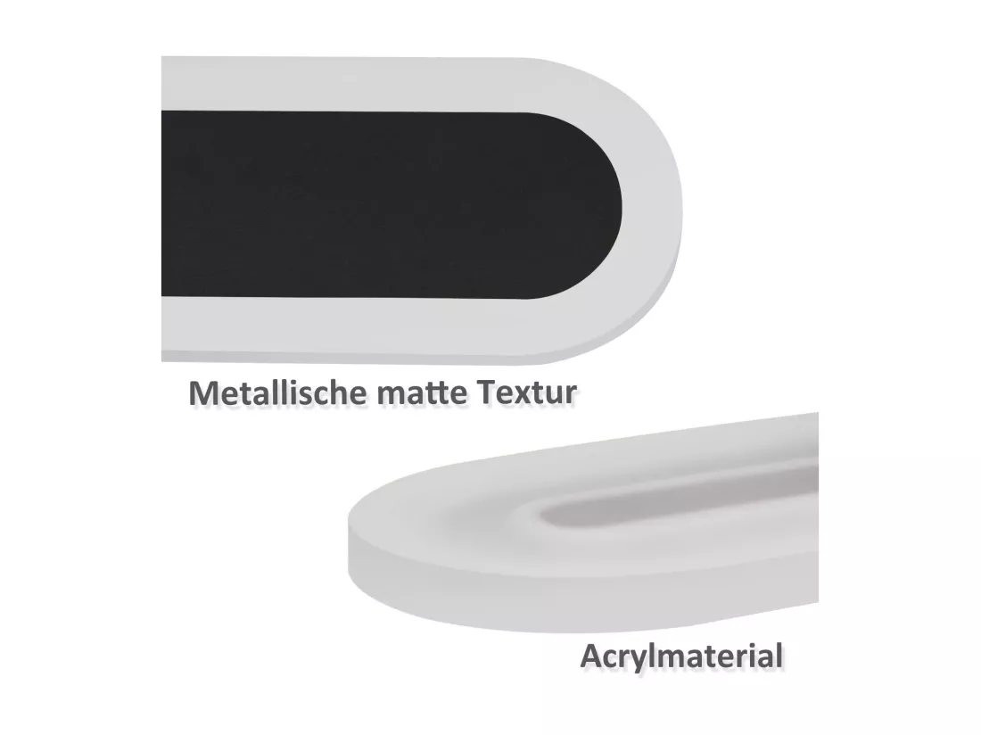 NETTLIFE applique murale LED extérieur 50 cm Villa noire longue lampe extérieure IP65 étanche moderne 10 W pour couloir salle de bain