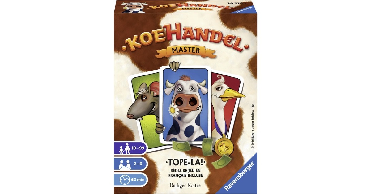 RavensburgerKoehandel Master Kaartspel  (Nederlands, Frans, 2 - 6 spelers, 60 minuten, Vanaf 10 jaar)