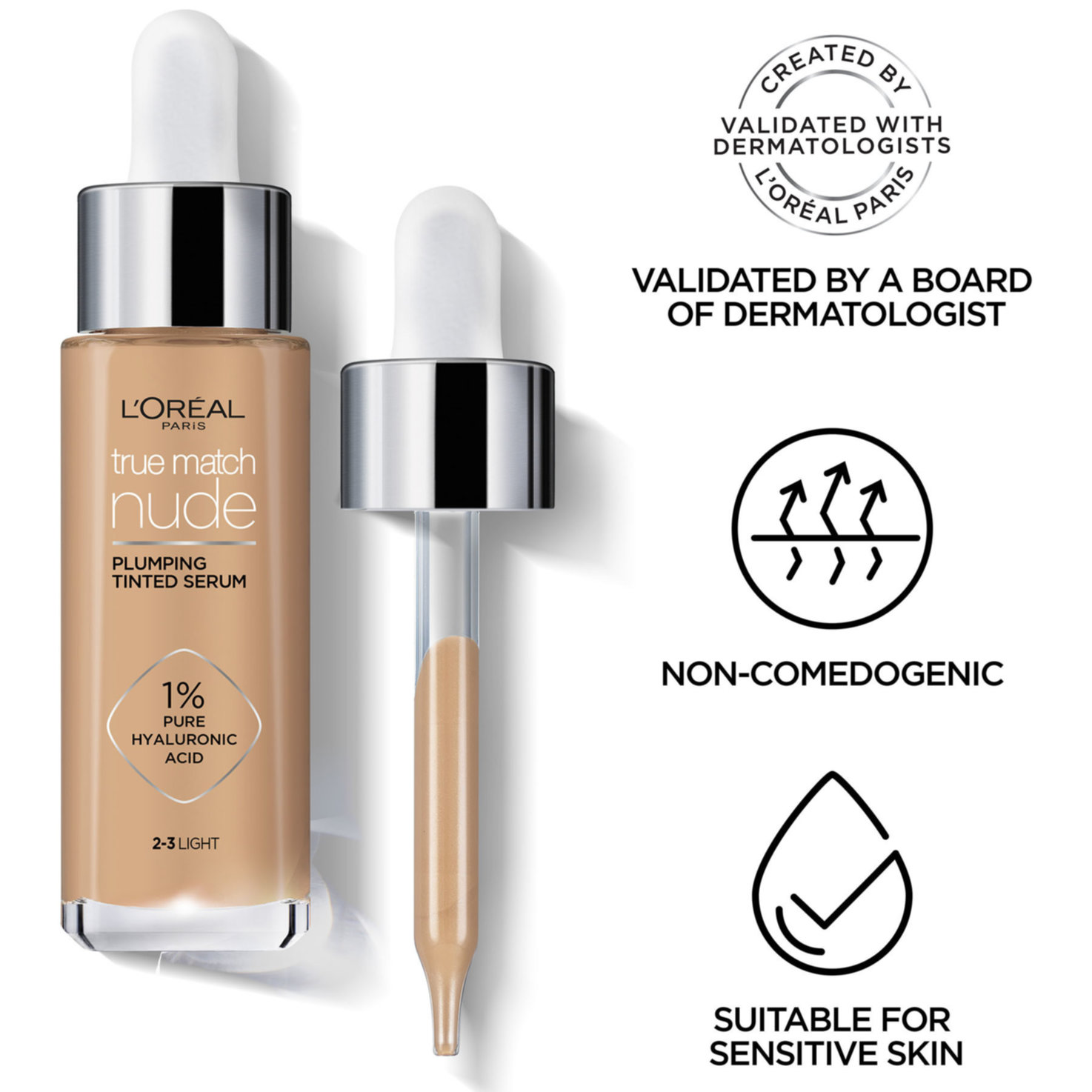 L'Oréal Paris Perfect Match Aufpolsterndes Getöntes Serum 3-4 hell-mittel