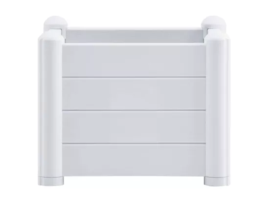 Jardinière lit surélevé plantes blanche 43 x 43 x 35 cm 02_0001225