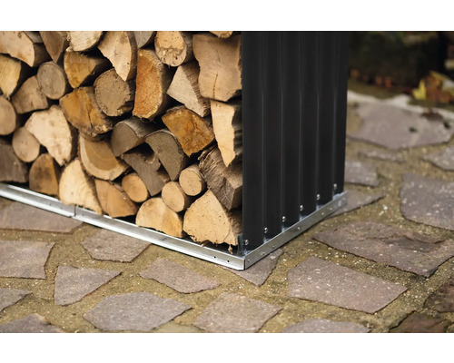 Brandhoutopslag WESTMANN 212 x 46 x 111 cm antraciet