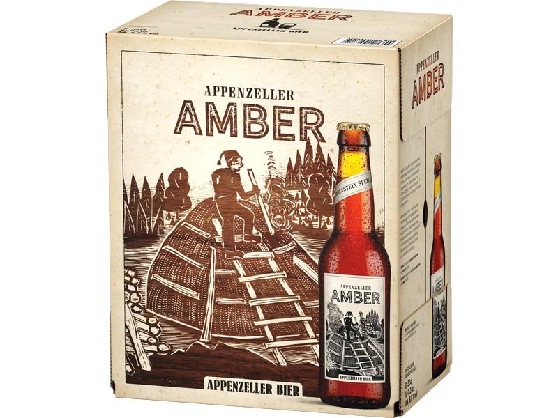 Appenzeller Bier Bier Amber 6 x 0.33 l Vollmundiges Bier