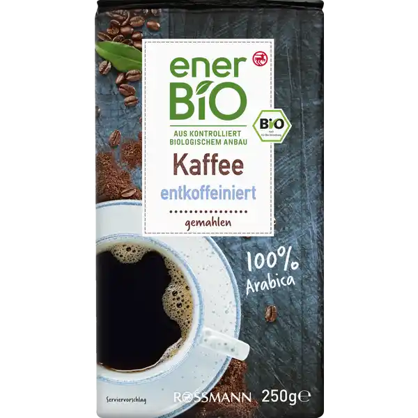 Kaffee entkoffeiniert gemahlen