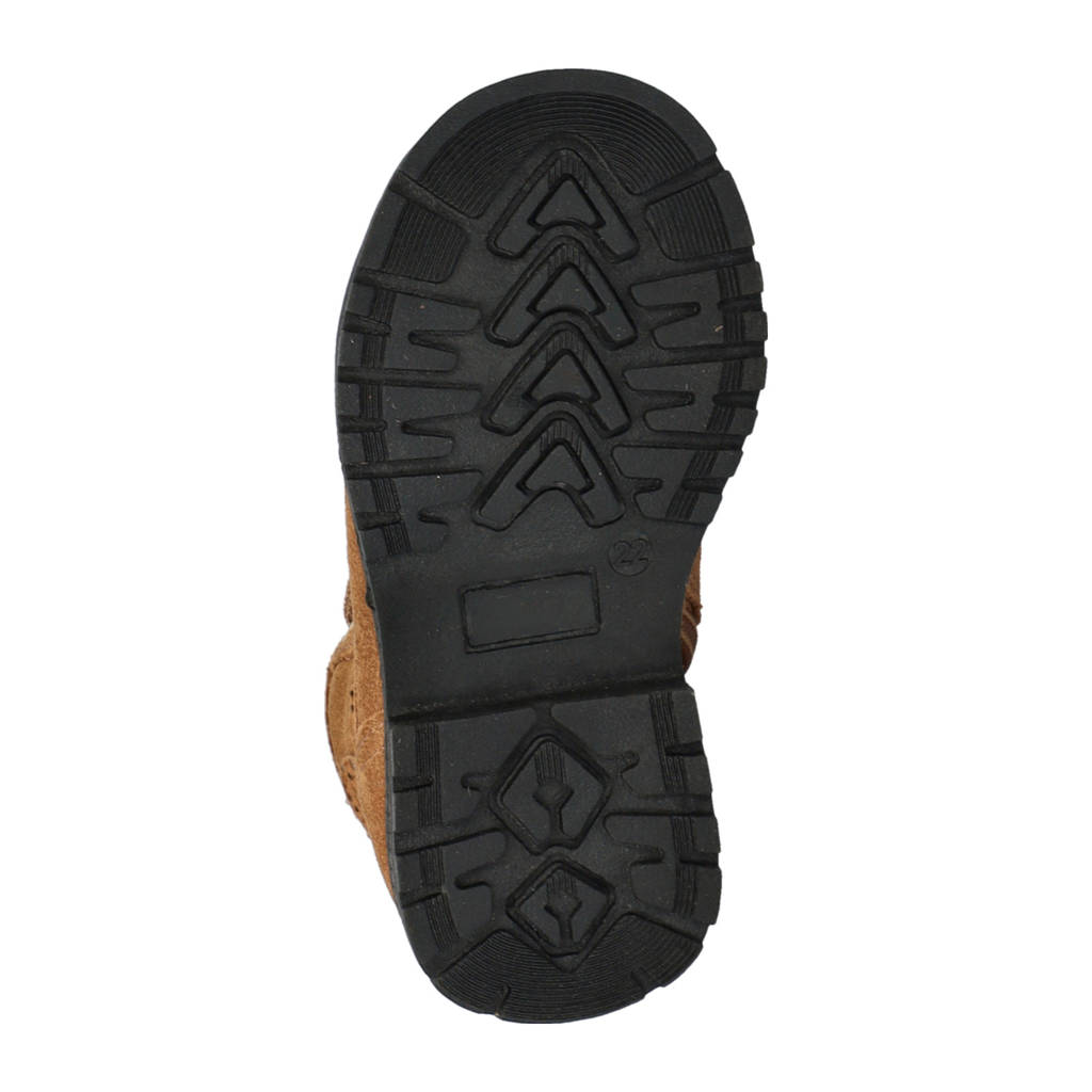 Nelson Kids suède veterboots cognac
