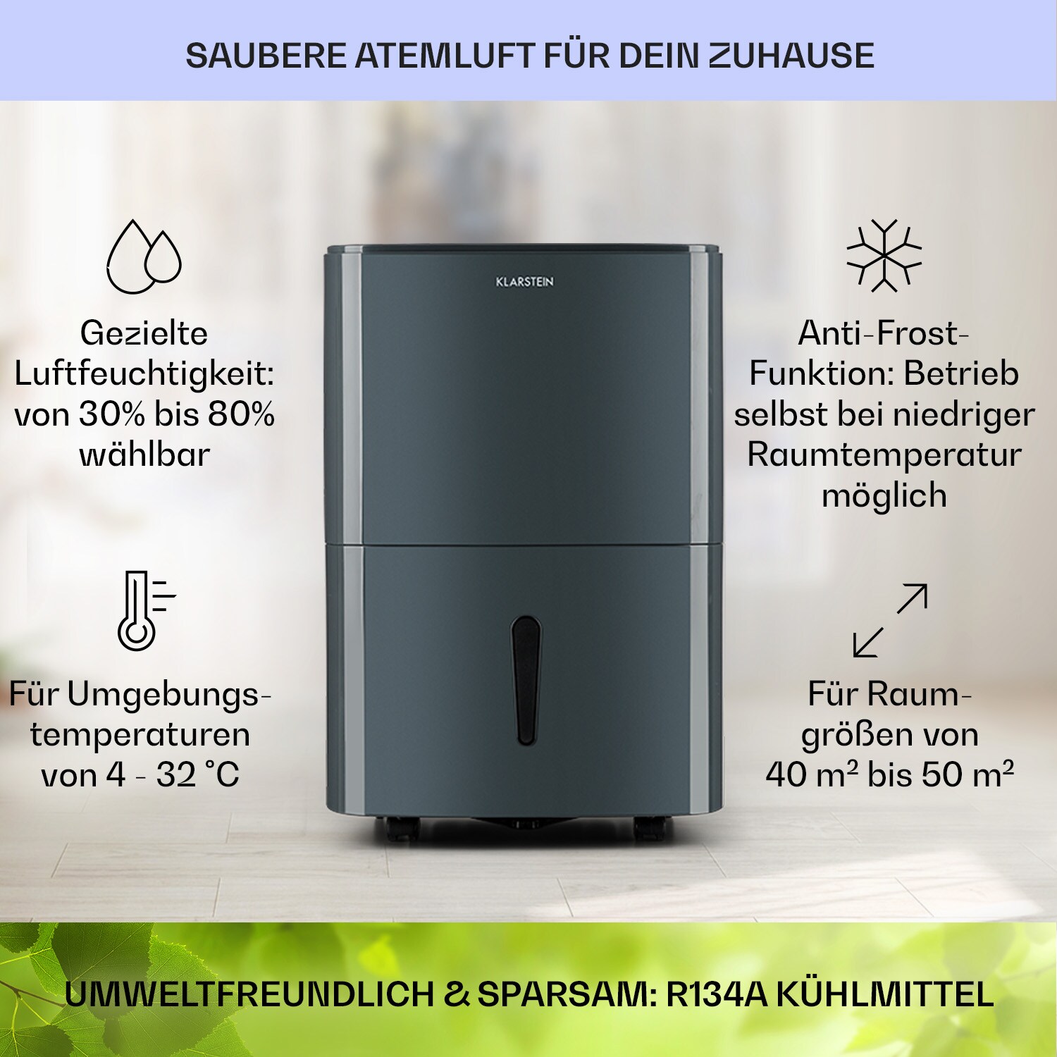 DryFy 20 Luftentfeuchter 420W 20l/d 230m³/h 40-50m² DrySelect 45dB
