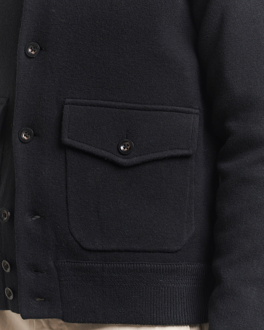 Polo Ralph Lauren Wool Blend Cardigan Polo Black