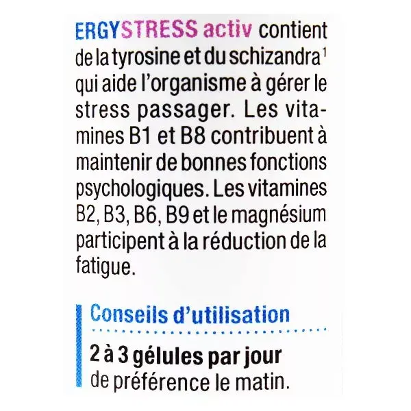 Nutergia ErgyStress Activ 60 cápsulas