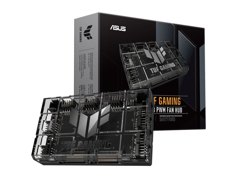 ASUS LED-Lüfterrahmen ASUS TUF Gaming ARGB PWM-Lüfter-Hub Lüfter-Hub, Steuerung von bis zu sechs Lüftern