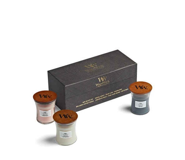 WoodWick Floral 3 Mini Jar Giftset