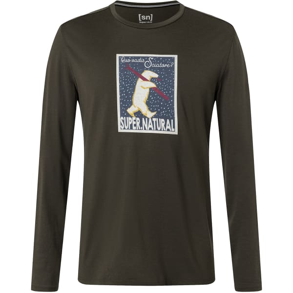 T-shirt thermique SUPER.NATURAL M SKIATORE LS BLACK BLACK INK/VARIOUS