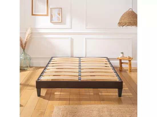 Sommier en Kit Tissu Gris - 200 x 200 cm