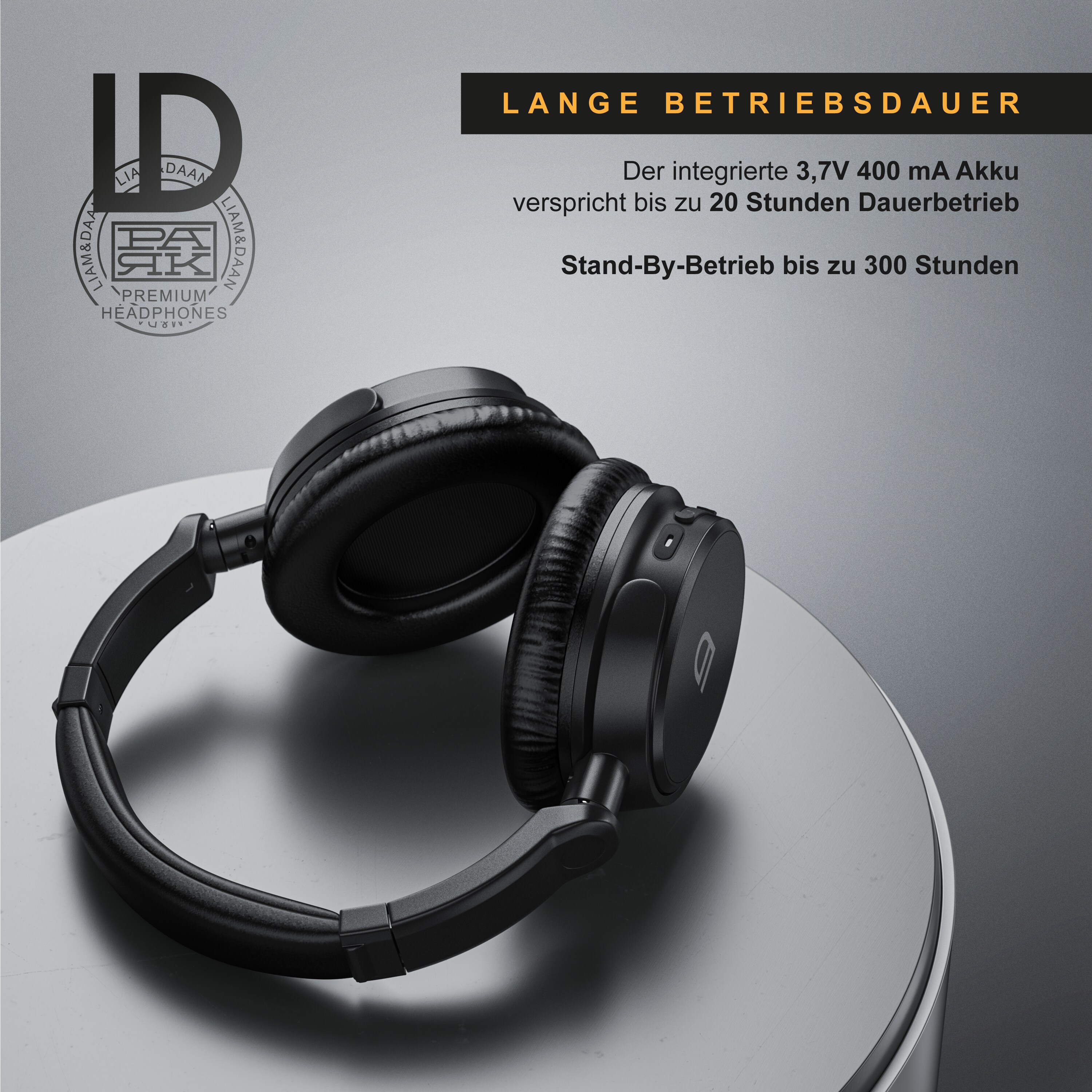 LIAM&DAAN kabellose Bluetooth On-Ear Kopfhörer PARK Wireless Headphone / Headset