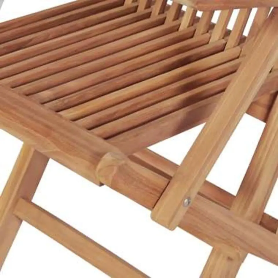 vidaXL - Tuin Eetstoel - Bruin - Teakhout - 2 stuks
