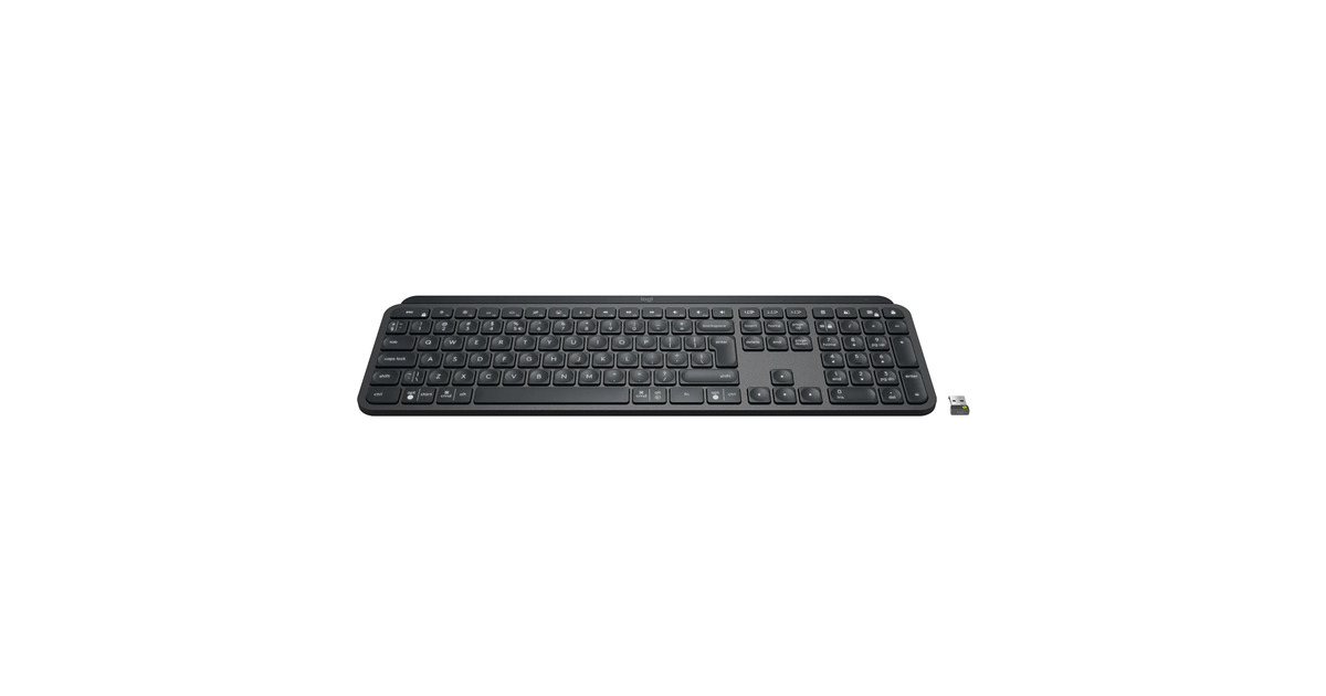LogitechMX Keys for Business, toetsenbord  (Zwart, US-International, 2.4 GHz, Bluetooth Low Energy)