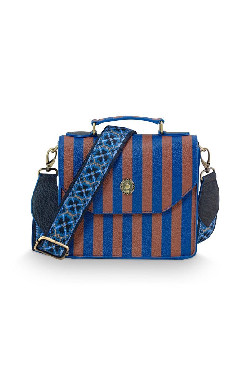 Pip Studio Frances Cross Body Bag Small Stripe Blue
