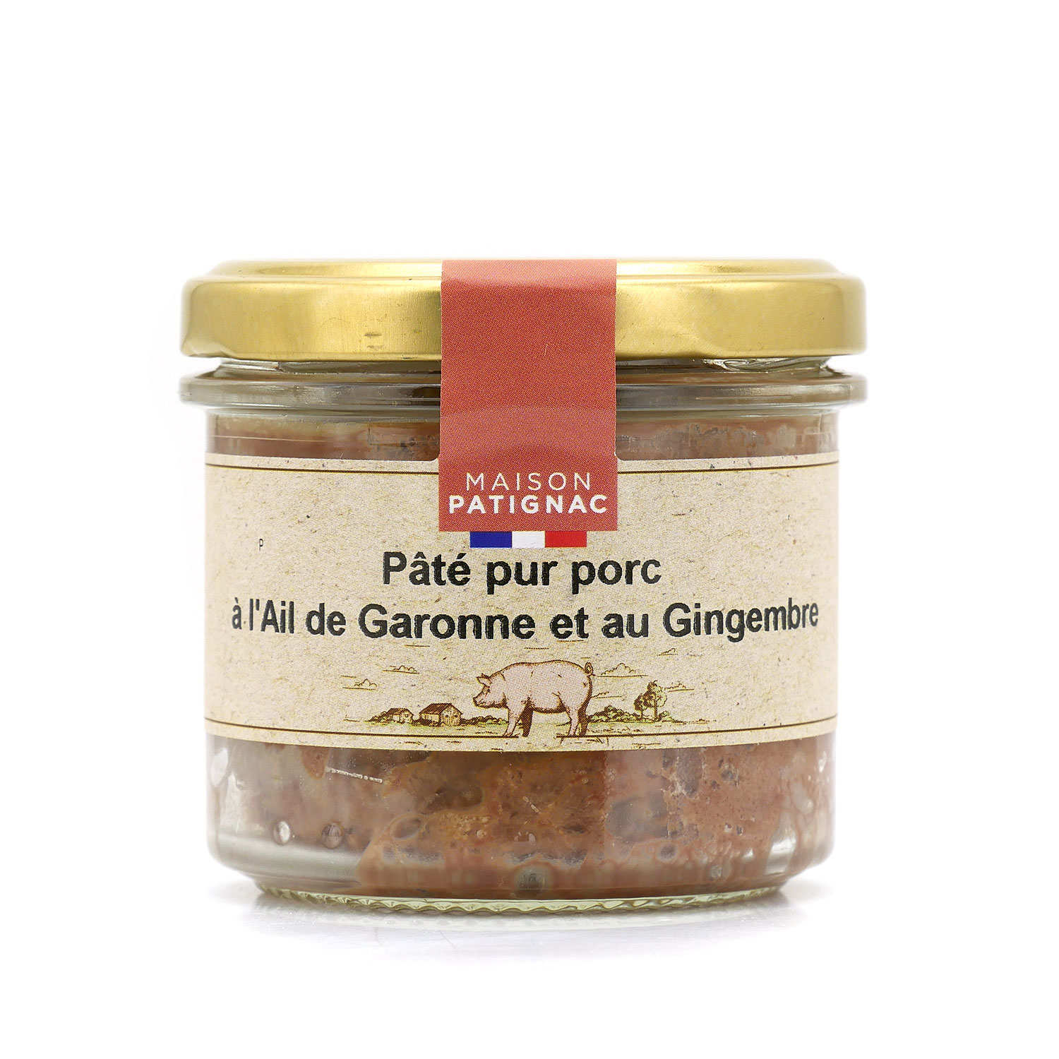 Pâté pur porc à l'ail de Garonne et au gingembre