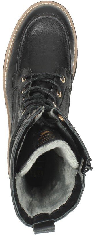 Mustang Veterschoenen Hoog zwart
