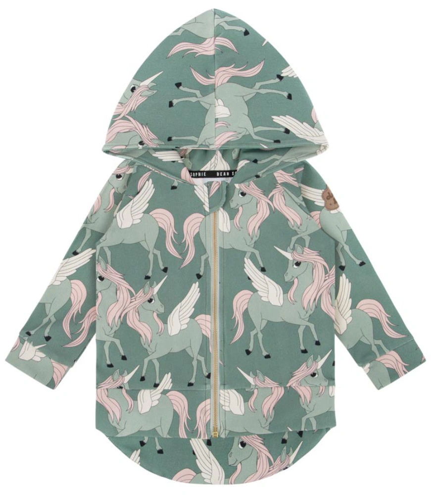 Kapuzen-Sweatshirt PEGASUS AOP in green
